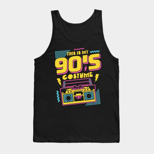 This is My 90s Costume Halloween Nineties Costume Retro Tank Top by OrangeMonkeyArt